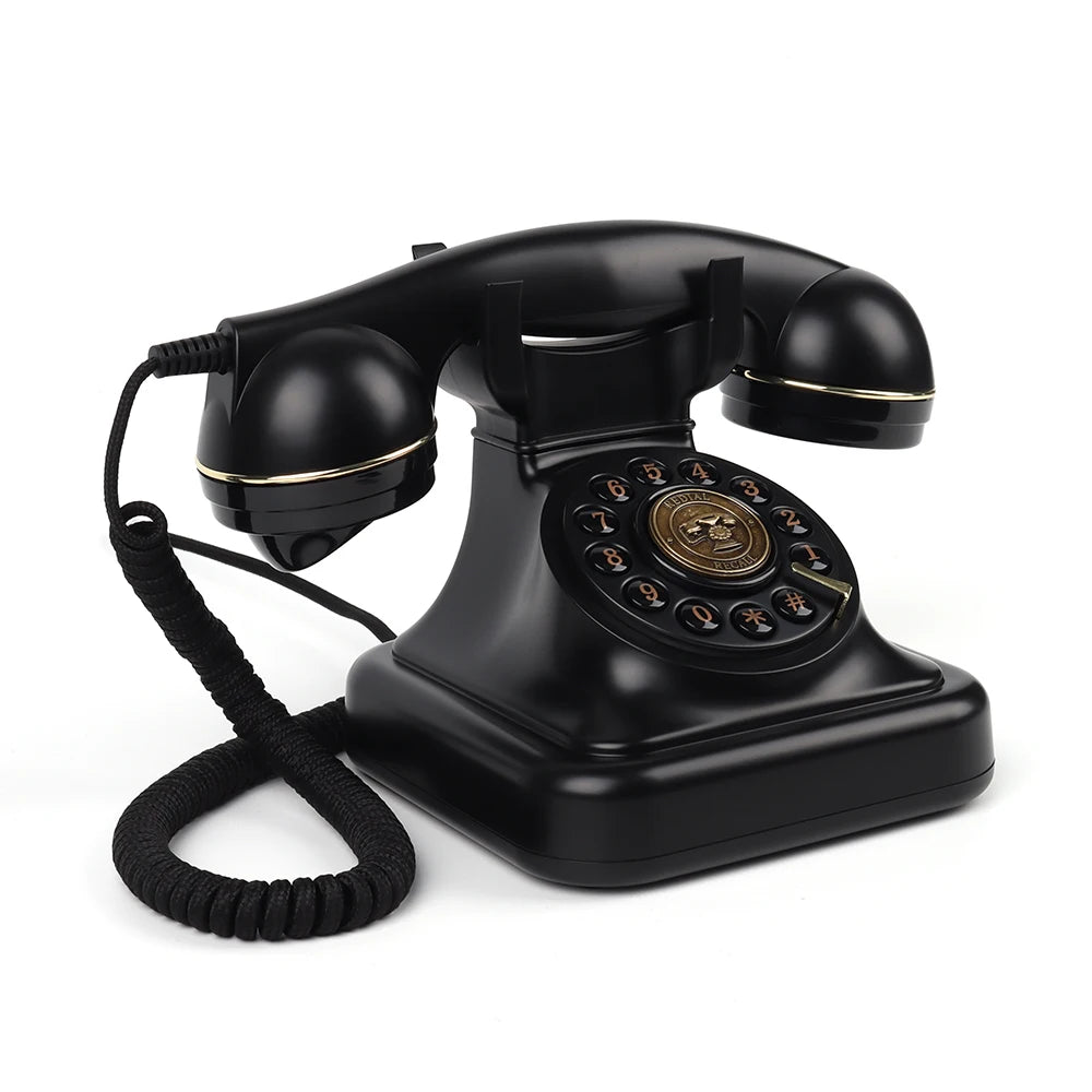 Wholesale Manufacturer New Arrival Wedding Audio Recording Telephones Retro Rotary Antique Guestbook Audio Phone