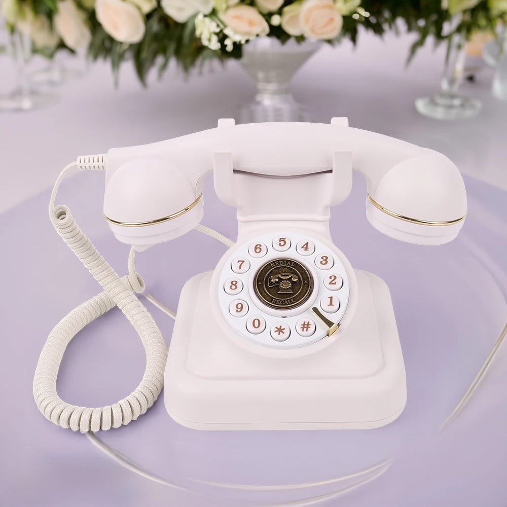Wholesale Manufacturer New Arrival Wedding Audio Recording Telephones Retro Rotary Antique Guestbook Audio Phone